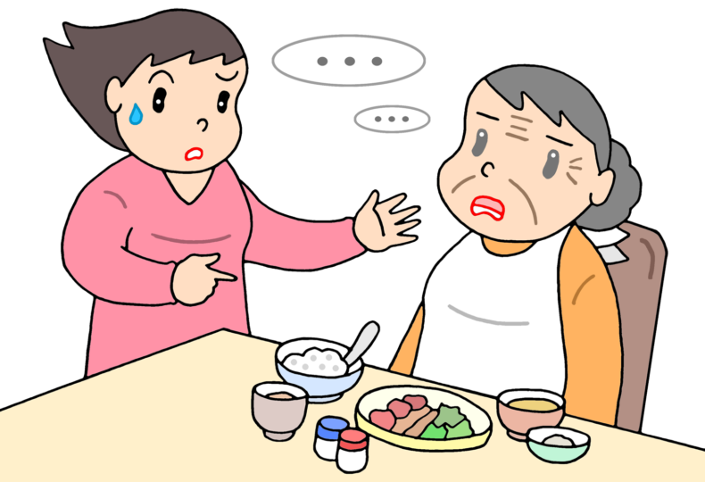 デイ利用者の認知機能低下による摂食嚥下障害（先行期）